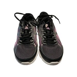 Women's Black and Pink Athletic Shoes